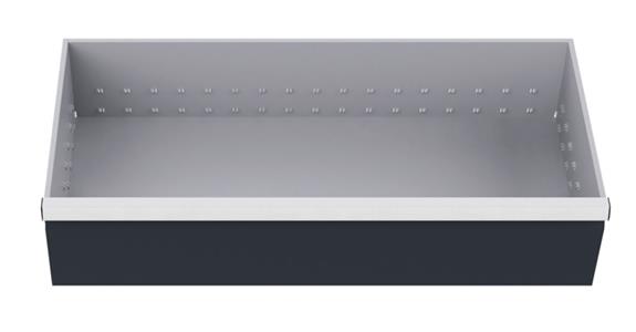 Drawer WxD 900x400mm full-ext. sl. 100 % 50kg front height 200mm RAL7035/7016