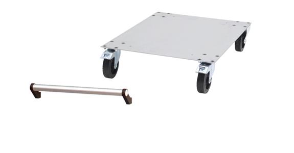 Mobile addition 980x500x150 mm RAL 7035 light grey for cabinet 980 mm wide