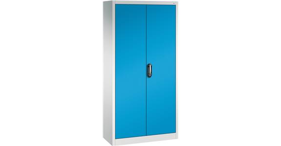Hinged door tool cabinet HxWxD 1950x930x600 mm 4 shelves RAL 5012