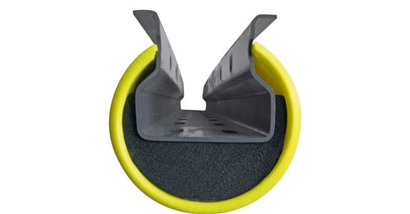 Shelf impact protection size M height 600 mm for support width 88-100 mm