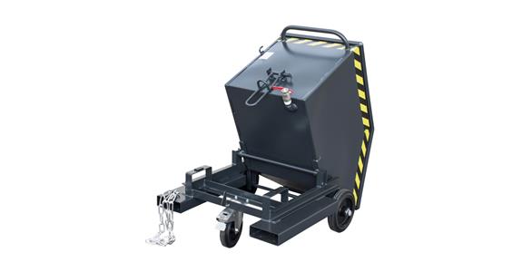 Chip container capacity 400 litres LxWxH 1320x900x1090 mm RAL 7021