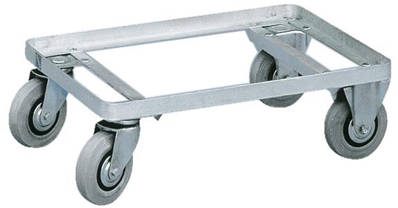 Shifting trolley W150 600x400 for Zarges Euro boxes cat. no. 86618 102+104