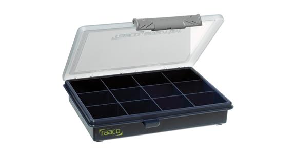 Sortimentová krabice RAACO se 12 pevnými přepážkami, VxŠxH 32x175x143 mm