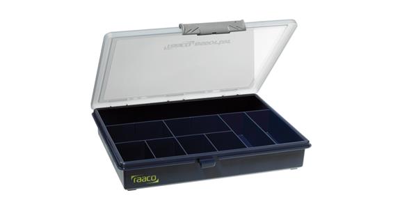 Sortimentová krabice RAACO se 9 pevnými přepážkami, VxŠxH 43x240x195 mm