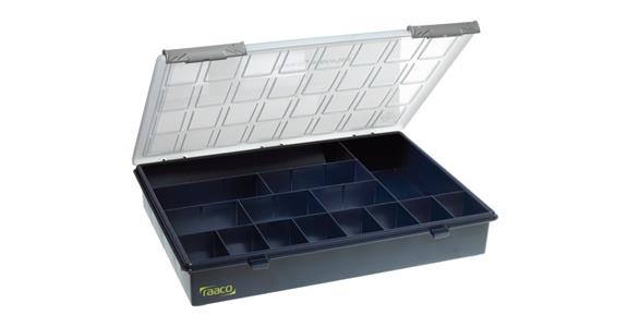 Sortimentová krabice RAACO se 15 pevnými přepážkami, VxŠxH 57x338x260 mm