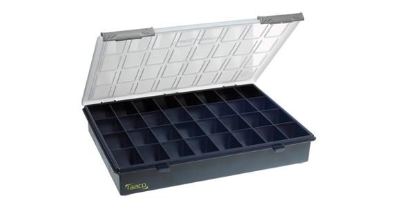 Sortimentová krabice RAACO se 32 pevnými přepážkami, VxŠxH 57x338x260 mm
