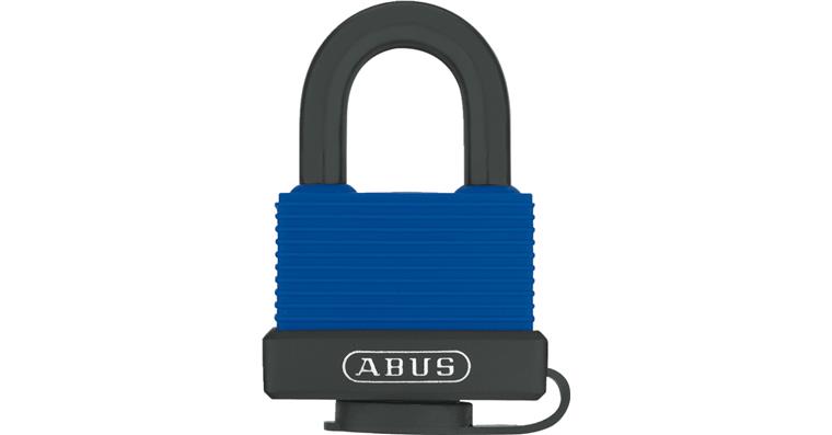 1086933101 Visací zámek 53×28×73 mm, plast. kryt, prům. třmenu 8,0 mm