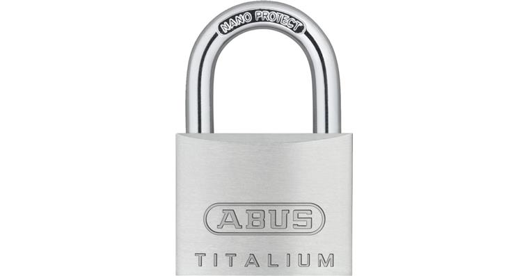 1086934104 Visací zámek ABUS, TITALIUM řada 64TI/40, stejné klíče