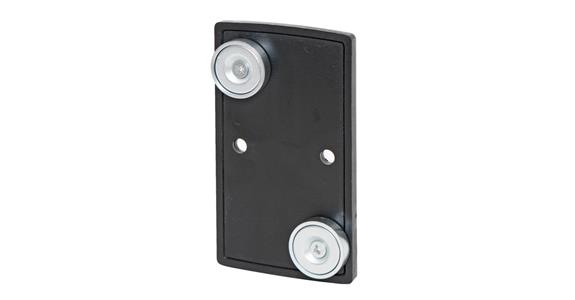 Wall clip for mounting tape magnetic