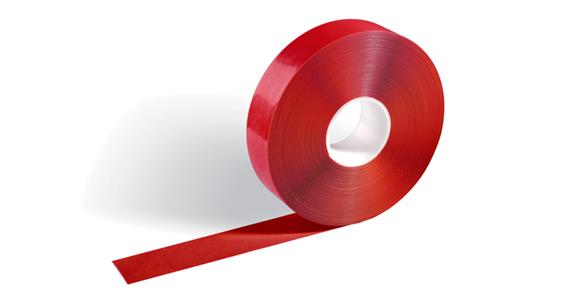 Značkovací páska na podlahy DURALINE 30 m x 50 mm x 1,2 mm, barva: červená