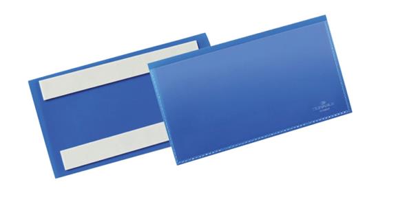 Label pocket 50 pieces self-adhesive 150x67 mm dark blue