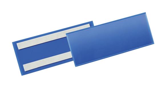 Label pocket 50 pieces self-adhesive 1/2 A5 landscape 100x38 mm dark blue