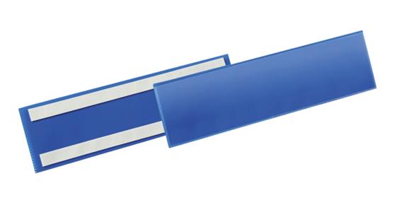 Label pocket 50 pieces self-adhesive 1/3 A4 landscape 297x74 mm dark blue