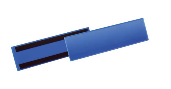Magnetický popisovací štítek, 1/3 A4, 310x80 mm/325x90 mm, tmavě modrý, 50 ks