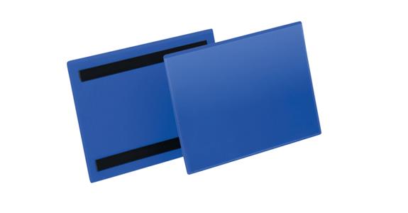 Magnetický popisovací štítek, A5 na šířku, tmavě modrý, PJ: 50 kusy