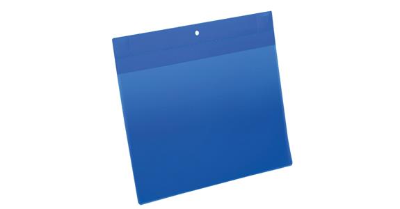 kapsa na dok., silné neod. magnety, A4, na šířku, tm. modrá, PU: balení po 10 ks