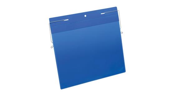 Závěsná kapsa, DIN A4 na šířku, vnitřní rozměry 297x210mm, modrá