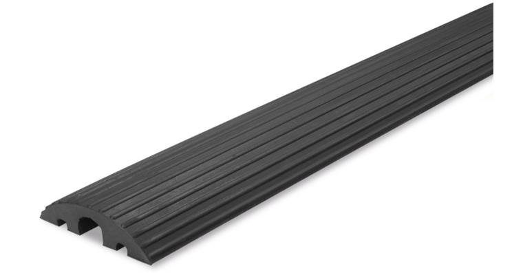 1087071101 Kabelový most černý flexibilní pryž 3 kanály černý 210×1200×65mm