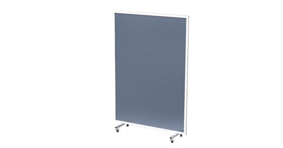Mobile divider counter prot. virus prot. with 4 castors HxWxD 1831x1230x400 mm