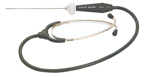 Polyscope listening device probe tip steel, handle/sound cables made of plastic