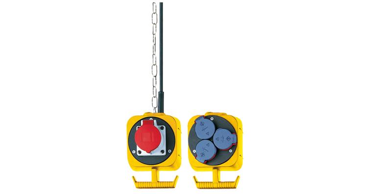 1088240102 Závěsný rozvaděč Energieblock 4× Schuko 230 V 1× CEE 400 V