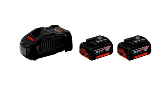 Starter set 18 V 2x batteries GBA 5.0 Ah + quick charger GAL 1880