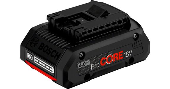 Akumulátorová jednotka BOSCH ProCORE, 18 V, 4,0 Ah, doba nabíjení 51 min