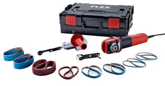 Sada s pásovým pilníkem FLEX FBE 8-4 140, příkon 800 W