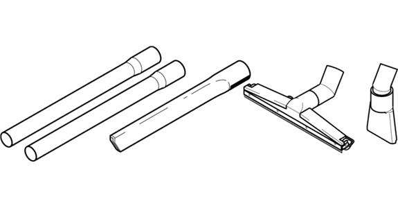 Tradesperson's set 5 pieces for wet/dry vacuum cat. no. 92224 101-103
