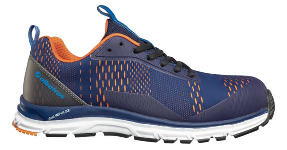 Nízká bezpečnostní obuv AER55 Impulse Blue Orange Low S1P ESD, velikost 39