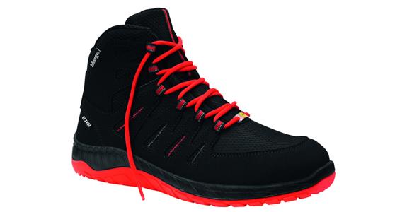 Vysoká bezpečnostní obuv Maddox Black-Red Mid S3 ESD, velikost 46