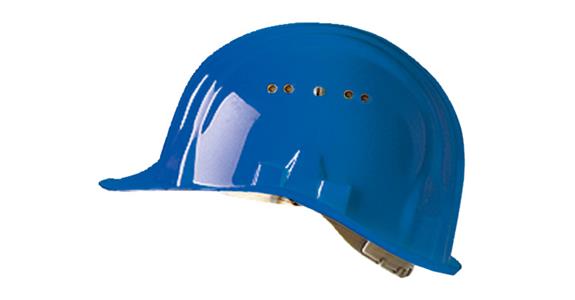 Stavební přilba Baumeister 80 s držákem 2x16 mm, 53–61 cm, modrá