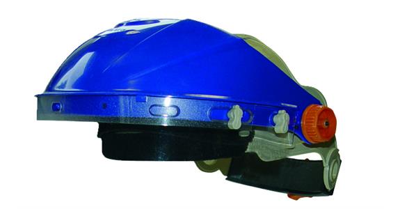 Držák na hlavu MAX F-200, nárazuvzdorný plast, modrý/šedý, velikost 52–61 cm