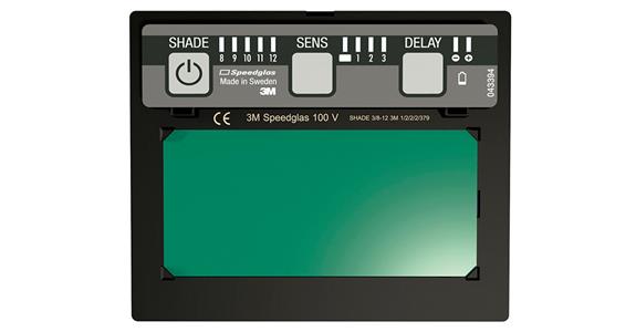 Aut. svařovací filtr Speedglass™ 100V, zorné pole šířka x výška 93x44 mm