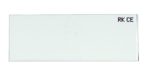 Přední sklo, čirá barva, výška x šířka 40x110 mm