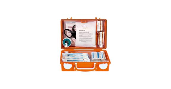 Kufřík první pomoci Quick CD oranžový, obsah podle DIN 13157, 260x170x110 mm