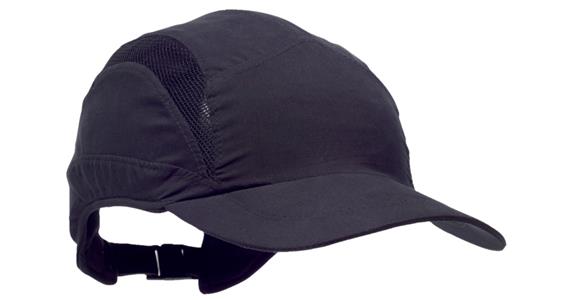 Ochr. čepice s kšiltem First Base 3 Classic, standardní kšilt, 52–65 cm, černá