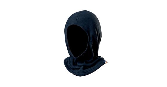 Kapuce s kšiltem, nežmolk. fleece, 100% polyester, černá