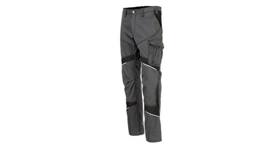 Dám. kalhoty ACTIVIQ cotton+, antracit/černá, 44
