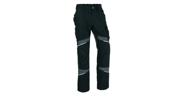 Kalhoty, ACTIVIQ cotton+, černá/antracitová, velikost 44