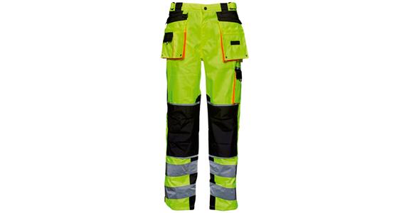 Výstražné funkční kalhoty Visible Xtreme, žluté/černé, M