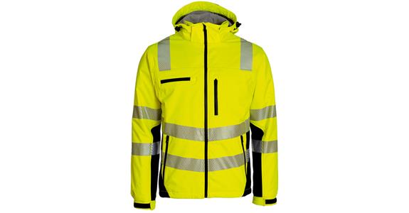 Winter hi-vis softshell jacket yellow/black size XXL