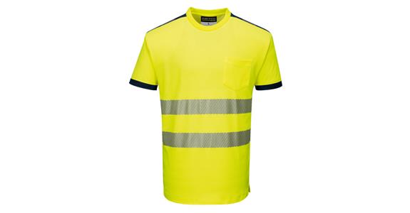Výstražné tričko PW3, žluté/černé, třída 2, L