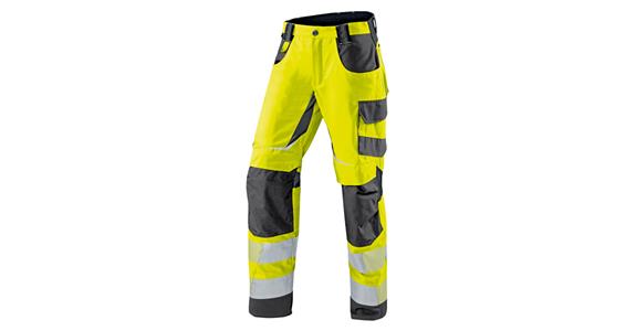 Hi-vis summer trousers REFLECTIQ yellow/anthracite size 44