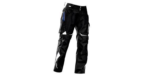 Trousers PULSSCHLAG High black/cornflower blue size 54