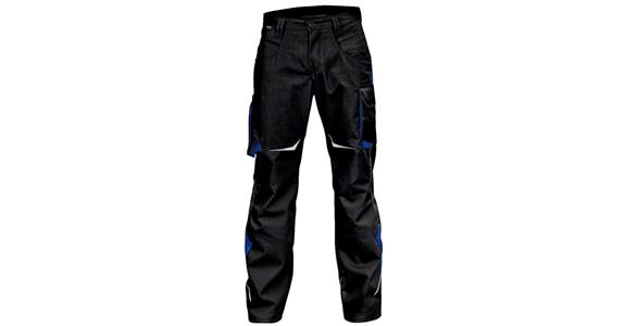 Trousers PULSSCHLAG Low black/cornflower blue size 58