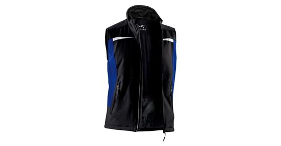 Softshell vest black/cornflower blue size XXL