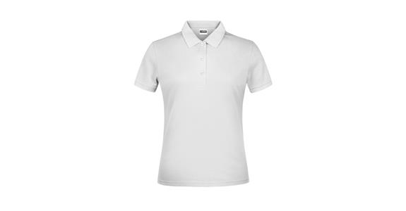Polo shirt ladies' white size M