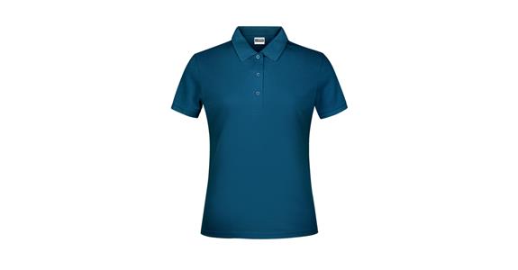 Polo shirt ladies' petrol size S