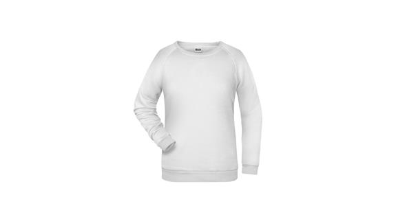 Sweatshirt ladies' white size L